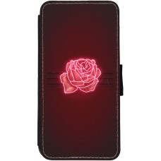 iPhone 13 Case Hülle - Wallet schwarz Spring 23 neon rose