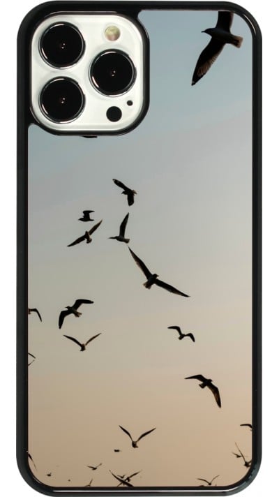 Coque iPhone 13 Pro Max - Autumn 22 flying birds shadow