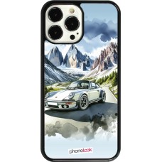 iPhone 13 Pro Max Case Hülle - Porsche 911 Berg Aquarell