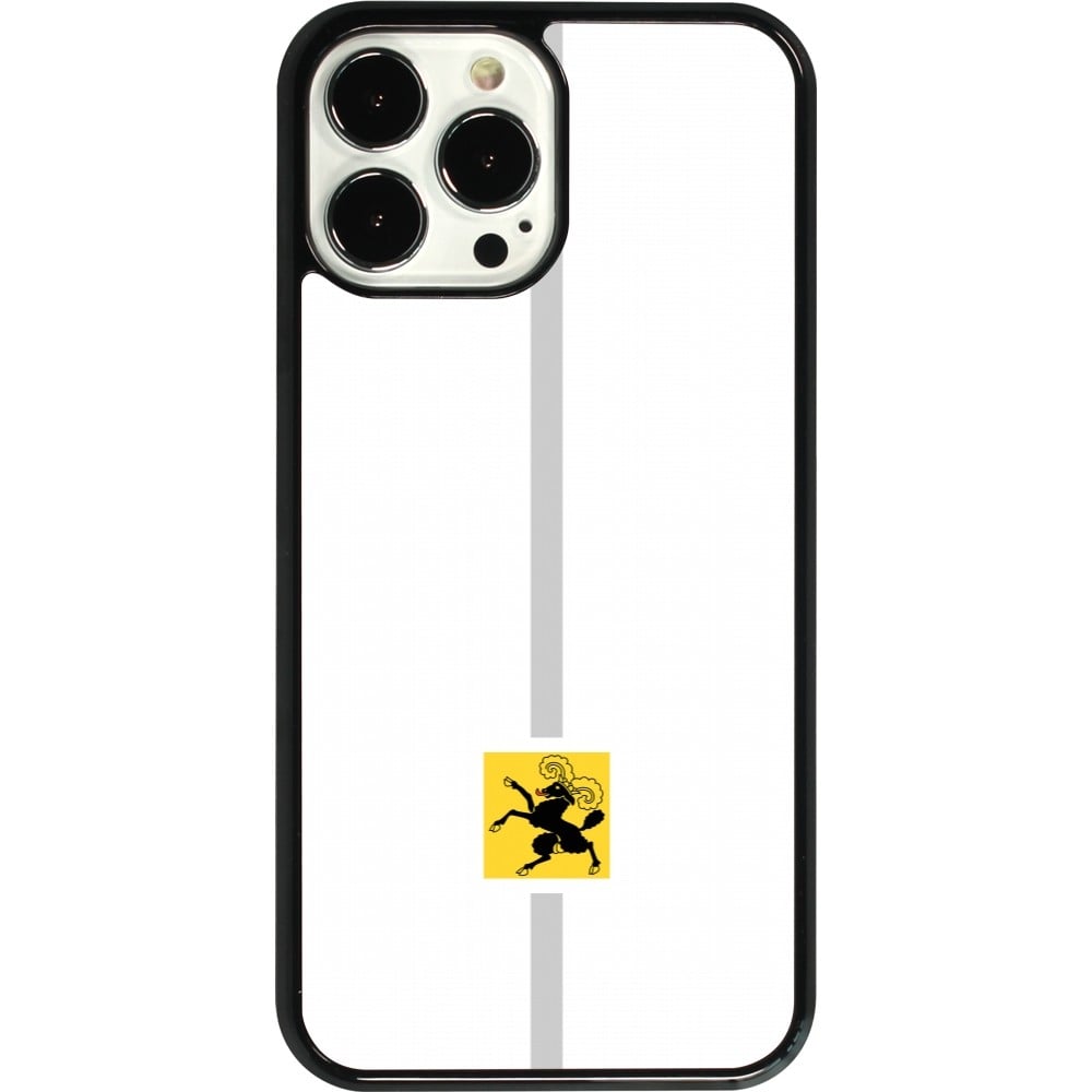 Coque iPhone 13 Pro Max - Canton SH blanc