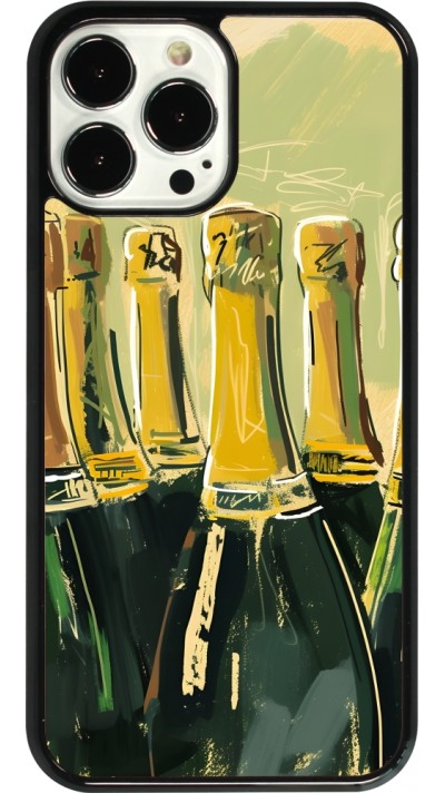 iPhone 13 Pro Max Case Hülle - Champagne Malerei
