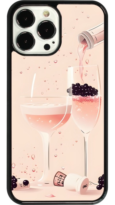 iPhone 13 Pro Max Case Hülle - Champagne Pouring Pink