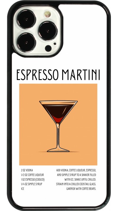 iPhone 13 Pro Max Case Hülle - Cocktail Rezept Espresso Martini