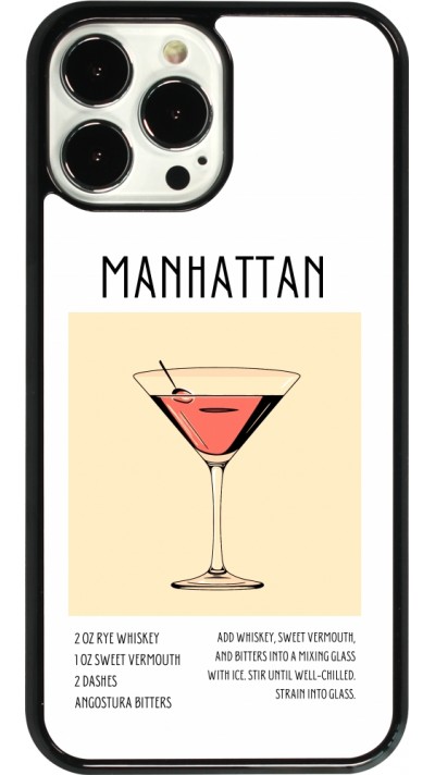 Coque iPhone 13 Pro Max - Cocktail recette Manhattan