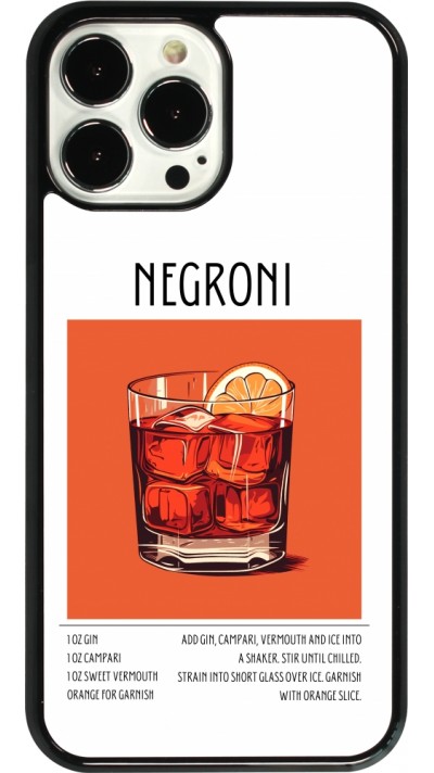 iPhone 13 Pro Max Case Hülle - Cocktail Rezept Negroni