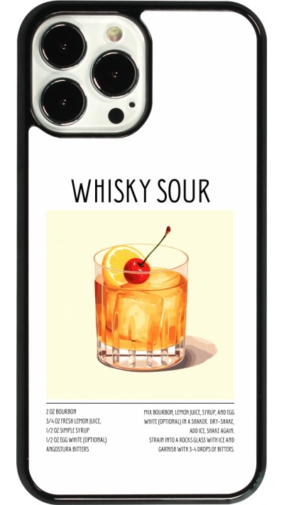 iPhone 13 Pro Max Case Hülle - Cocktail Rezept Whisky Sour