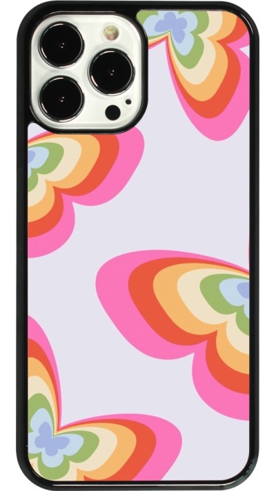 iPhone 13 Pro Max Case Hülle - Easter 2024 rainbow butterflies