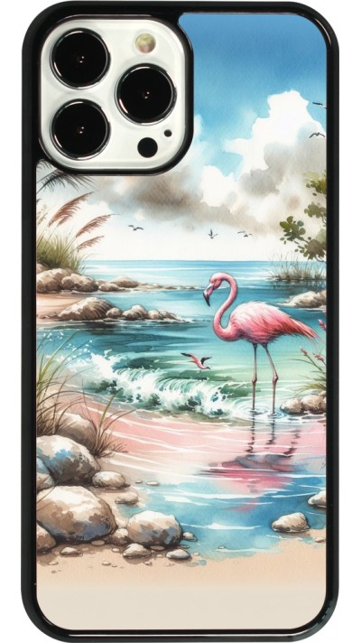 iPhone 13 Pro Max Case Hülle - Flamingo Aquarell