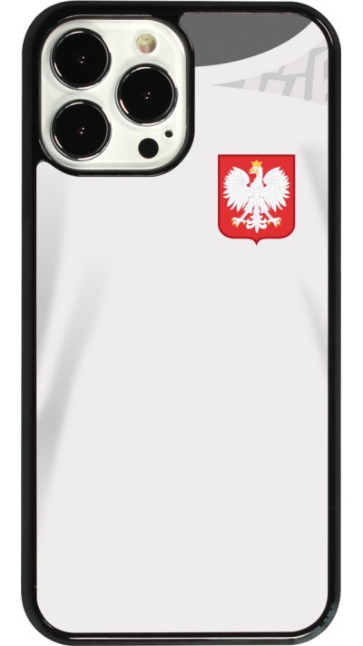 Coque iPhone 13 Pro Max - Maillot de football Pologne 2022 personnalisable
