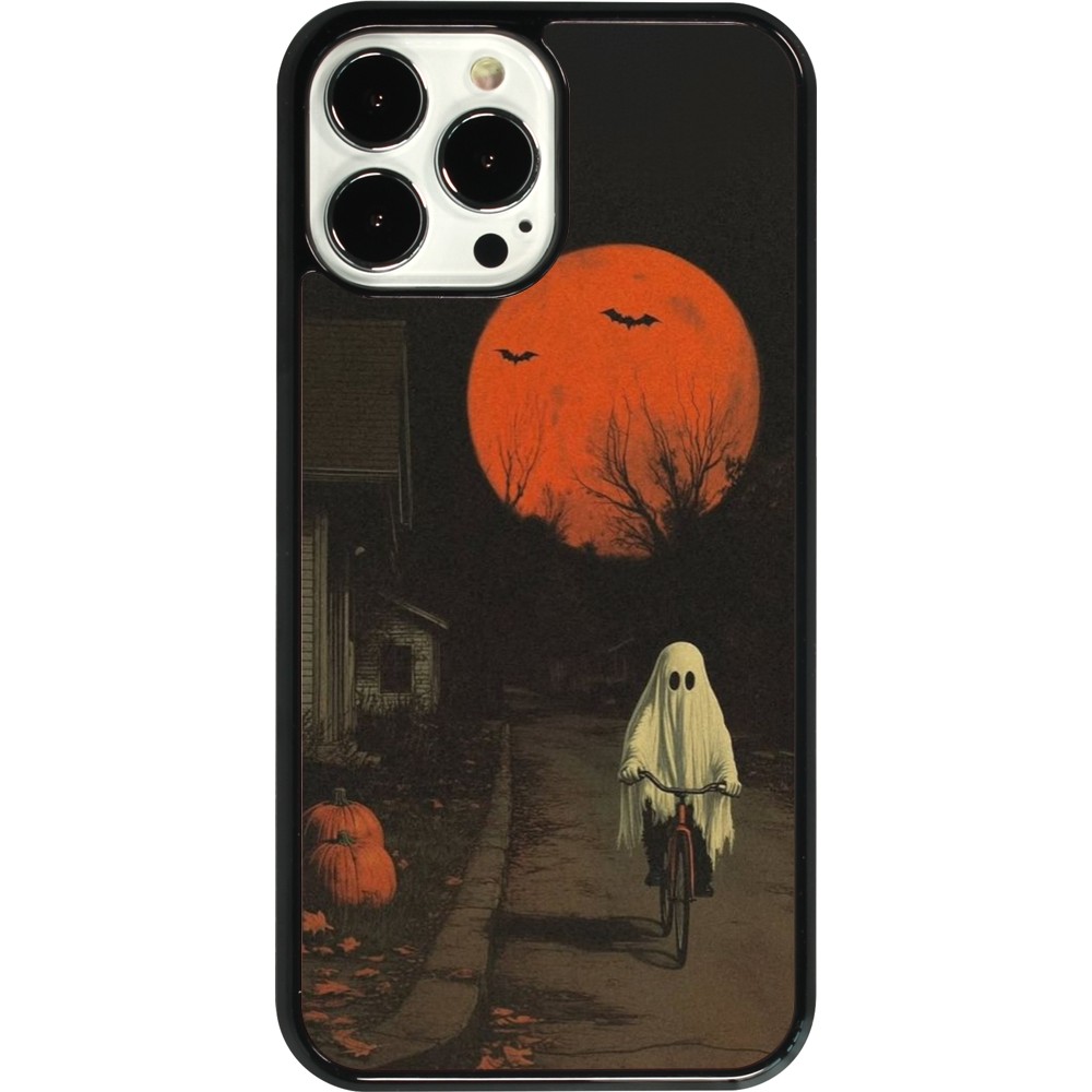 Coque iPhone 13 Pro Max - Halloween 2025 Ghost on a bicycle