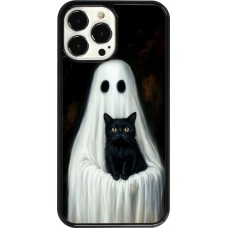 Coque iPhone 13 Pro Max - Halloween 2025 Ghost with black cat
