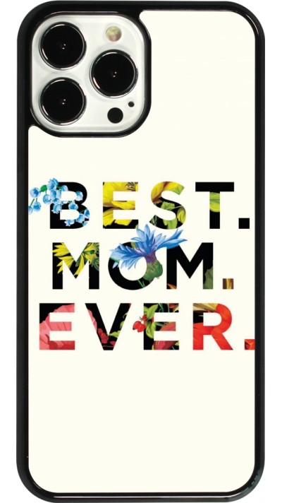 Coque iPhone 13 Pro Max - Mom 2023 best Mom ever flowers