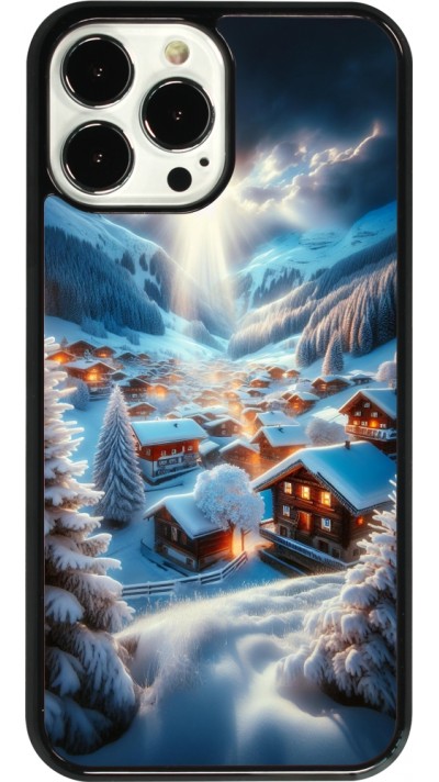 iPhone 13 Pro Max Case Hülle - Berg Schnee Licht