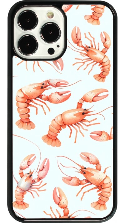 iPhone 13 Pro Max Case Hülle - Muster von pastellfarbenen Hummern