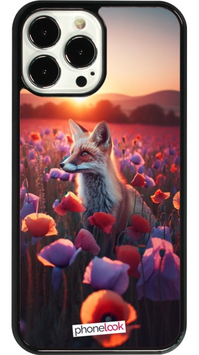 iPhone 13 Pro Max Case Hülle - Purpurroter Fuchs bei Dammerung