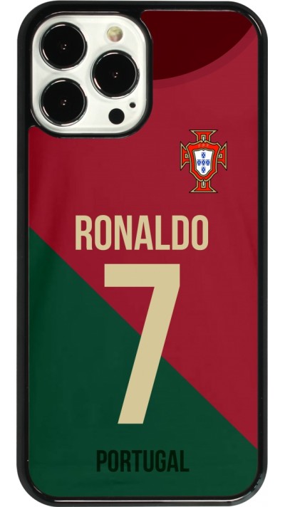 Coque iPhone 13 Pro Max - Football shirt Ronaldo Portugal