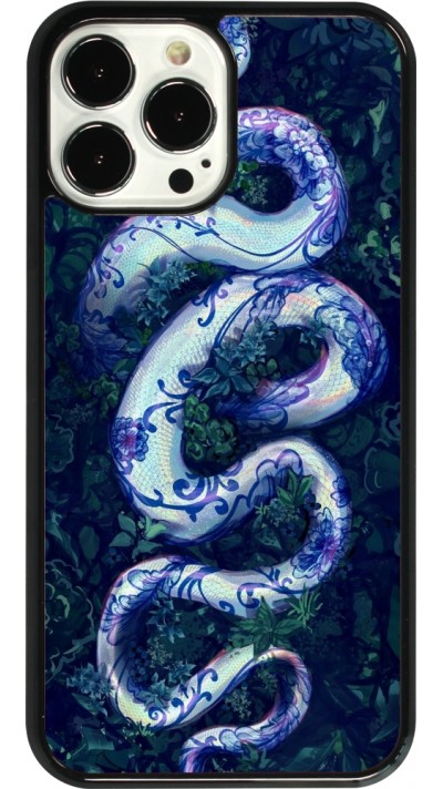 iPhone 13 Pro Max Case Hülle - Snake Blue Anaconda