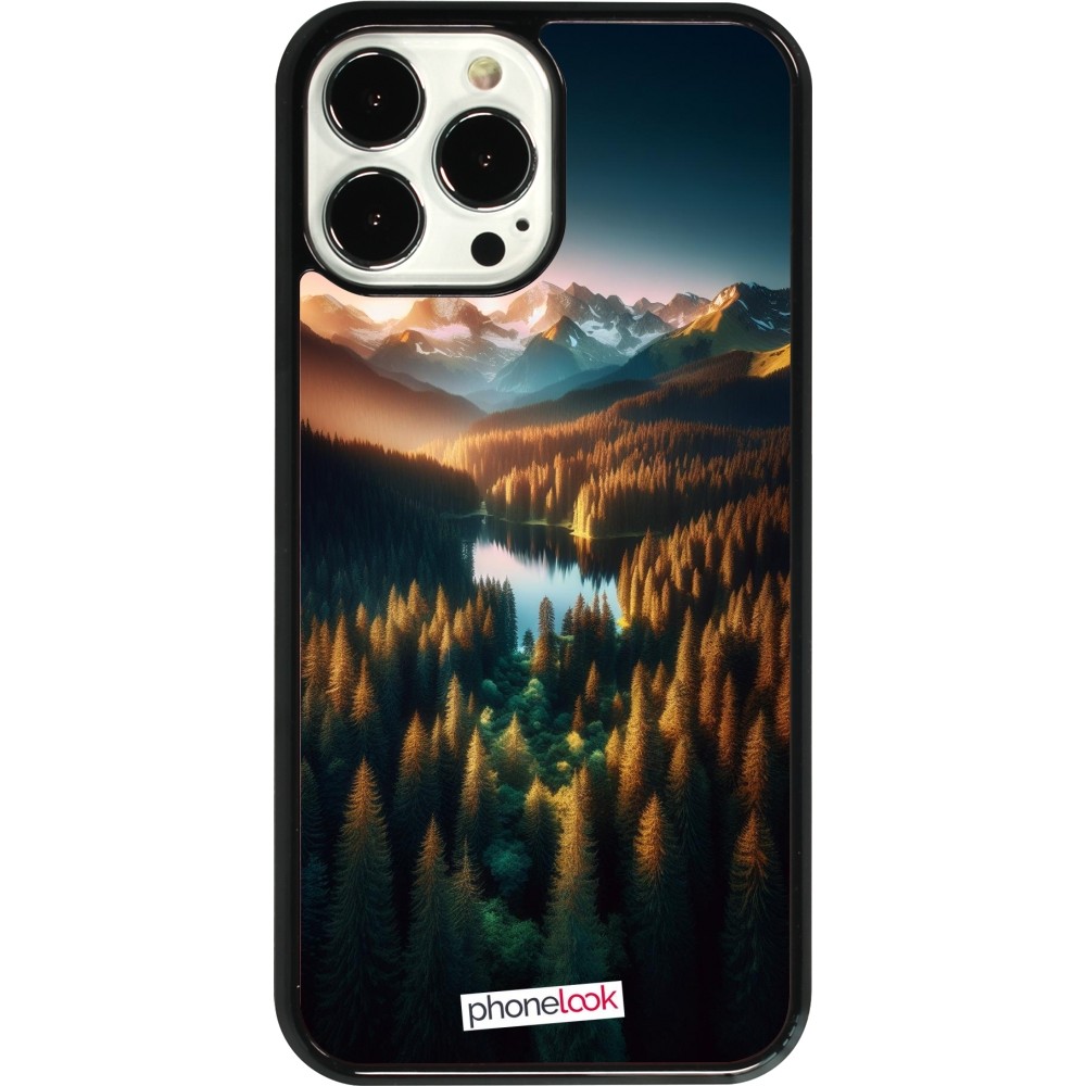 iPhone 13 Pro Max Case Hülle - Sonnenuntergang Waldsee