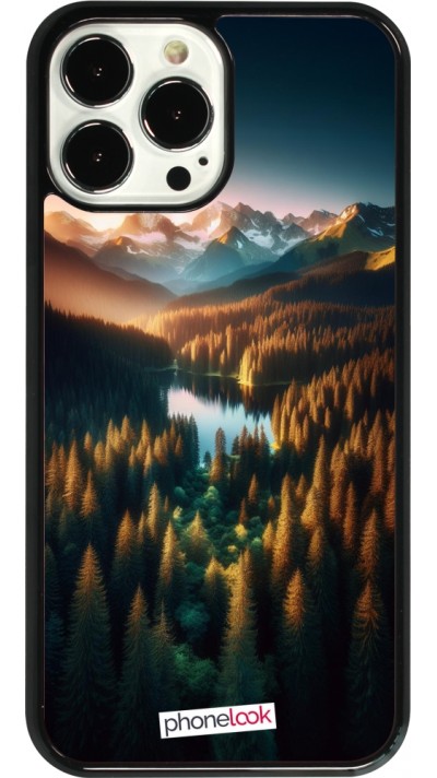Coque iPhone 13 Pro Max - Sunset Forest Lake