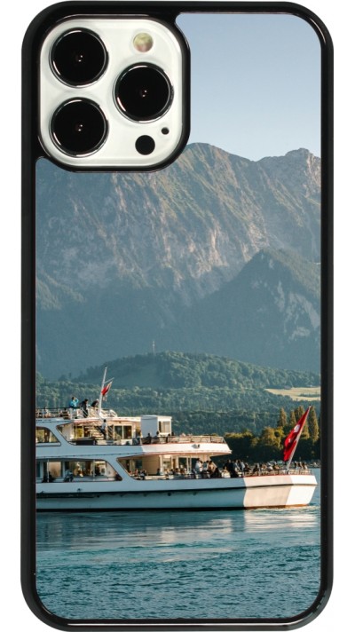 Coque iPhone 13 Pro Max - Fête Nationale Suisse Bateau Leman