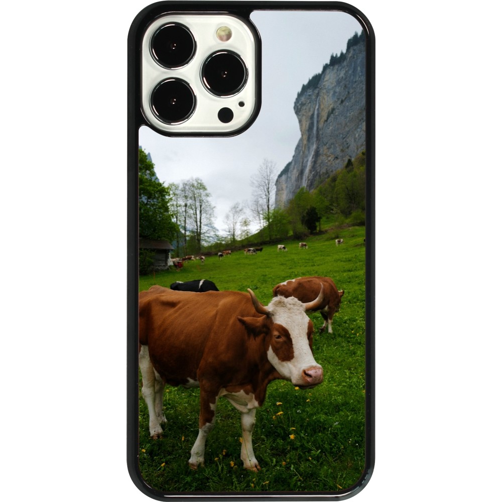 Coque iPhone 13 Pro Max - Fête Nationale Suisse Vaches