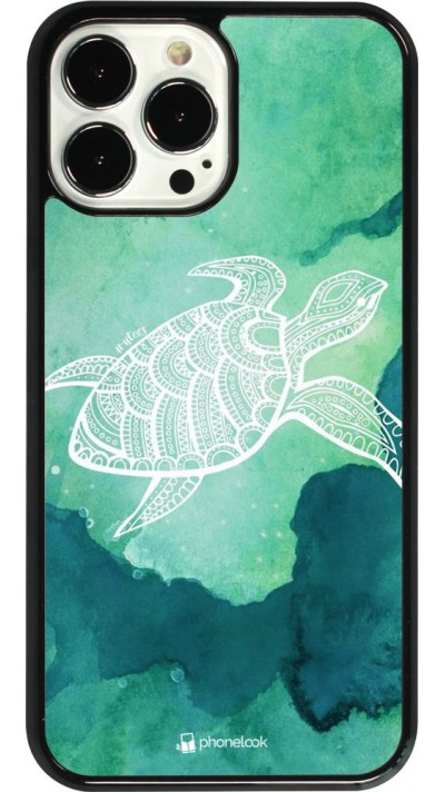 Hülle iPhone 13 Pro Max - Turtle Aztec Watercolor