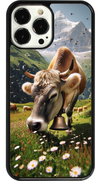 Coque iPhone 13 Pro Max - Vache montagne Valais