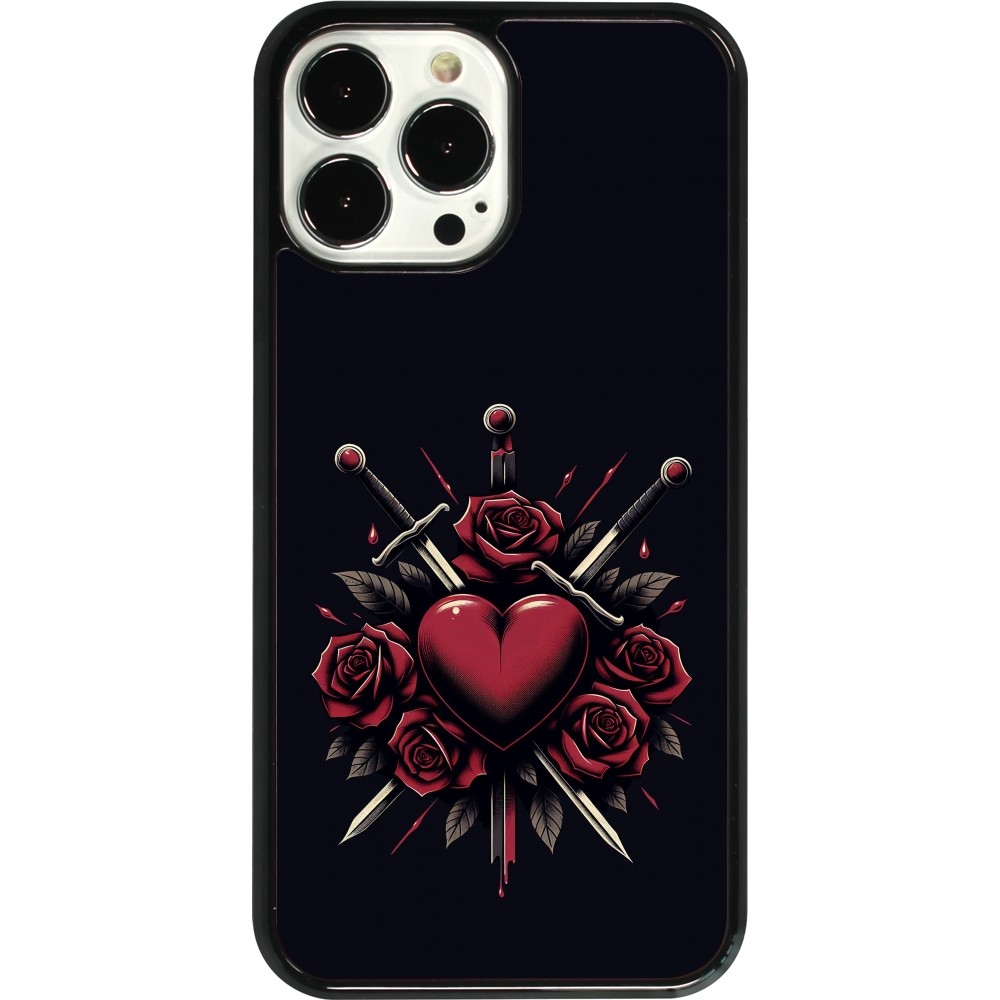 iPhone 13 Pro Max Case Hülle - Valentine 2024 gothic love