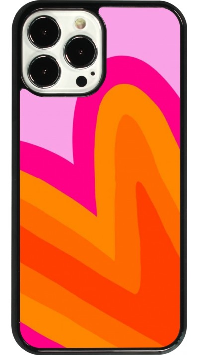 Coque iPhone 13 Pro Max - Valentine 2024 heart gradient