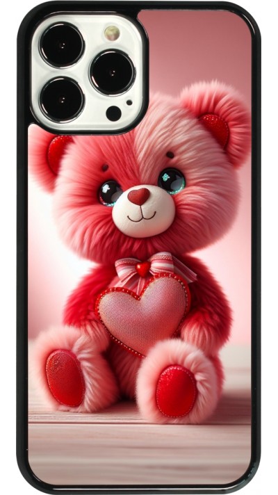 Coque iPhone 13 Pro Max - Valentine 2024 Ourson rose