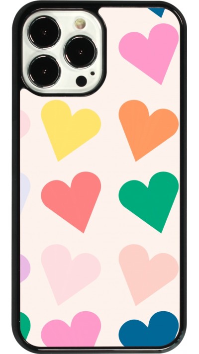 Coque iPhone 13 Pro Max - Valentine 2023 colorful hearts