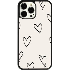 iPhone 13 Pro Max Case Hülle - Valentine 2023 minimalist hearts