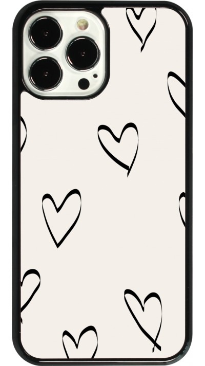 iPhone 13 Pro Max Case Hülle - Valentine 2023 minimalist hearts