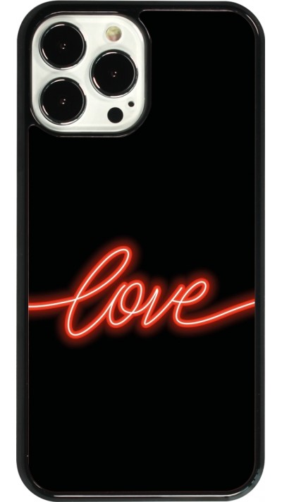 Coque iPhone 13 Pro Max - Valentine 2023 neon love