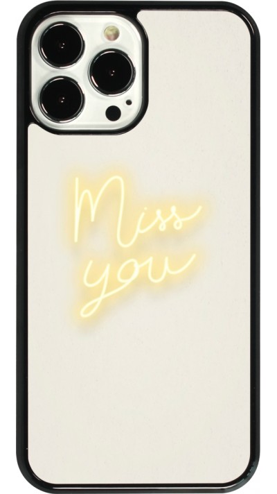 Coque iPhone 13 Pro Max - Valentine 2023 neon miss you