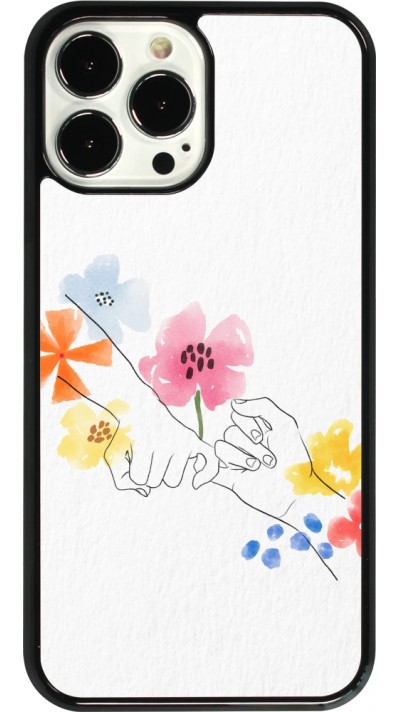 Coque iPhone 13 Pro Max - Valentine 2023 pinky promess flowers