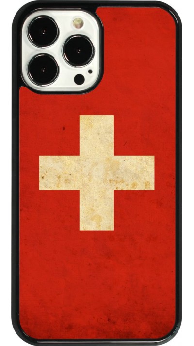 Coque iPhone 13 Pro Max - Vintage Flag SWISS