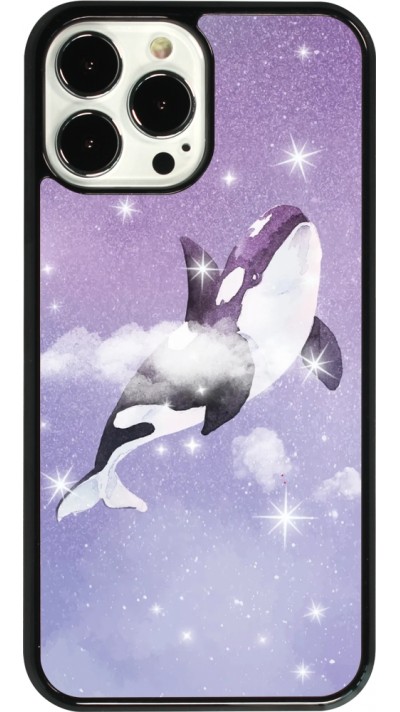 Hülle iPhone 13 Pro Max - Whale in sparking stars