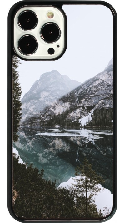 Coque iPhone 13 Pro Max - Winter 22 snowy mountain and lake
