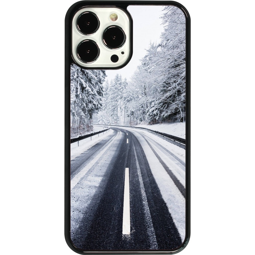 Coque iPhone 13 Pro Max - Winter 22 Snowy Road