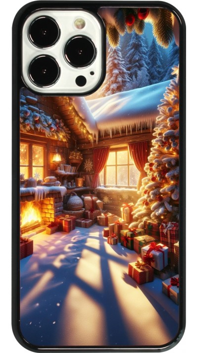 Coque iPhone 13 Pro Max - Noël Chalet Féerie