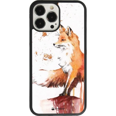 Coque iPhone 13 Pro Max - Silicone rigide noir Autumn 21 Fox