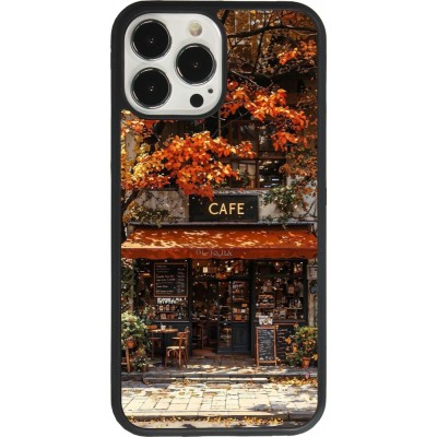 iPhone 13 Pro Max Case Hülle - Silikon schwarz Autumn 25 Coffee shop