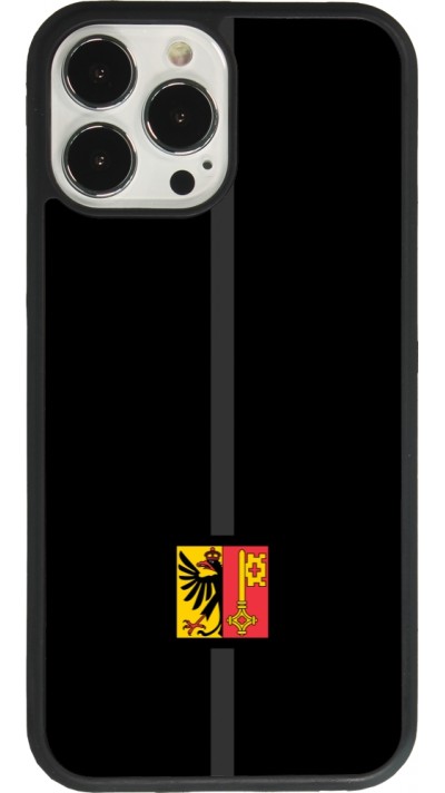 iPhone 13 Pro Max Case Hülle - Silikon schwarz Kanton GE schwarz