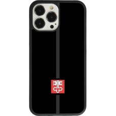 Coque iPhone 13 Pro Max - Silicone rigide noir Canton NW noir