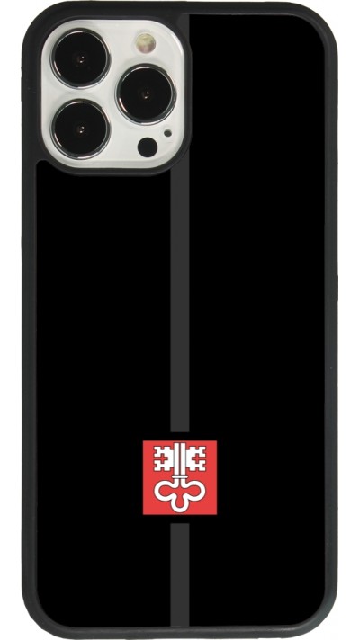 iPhone 13 Pro Max Case Hülle - Silikon schwarz Kanton NW schwarz