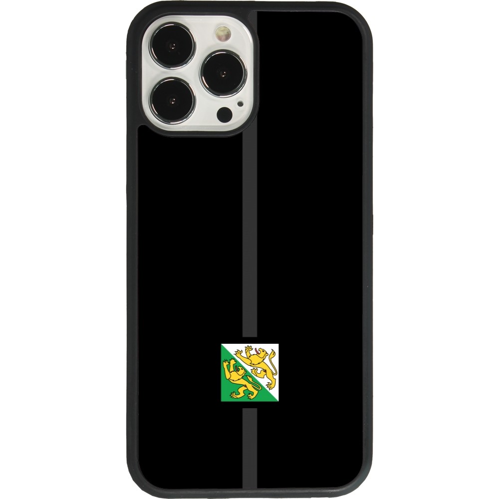 Coque iPhone 13 Pro Max - Silicone rigide noir Canton TG noir