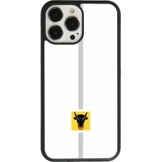 Coque iPhone 13 Pro Max - Silicone rigide noir Canton UR blanc