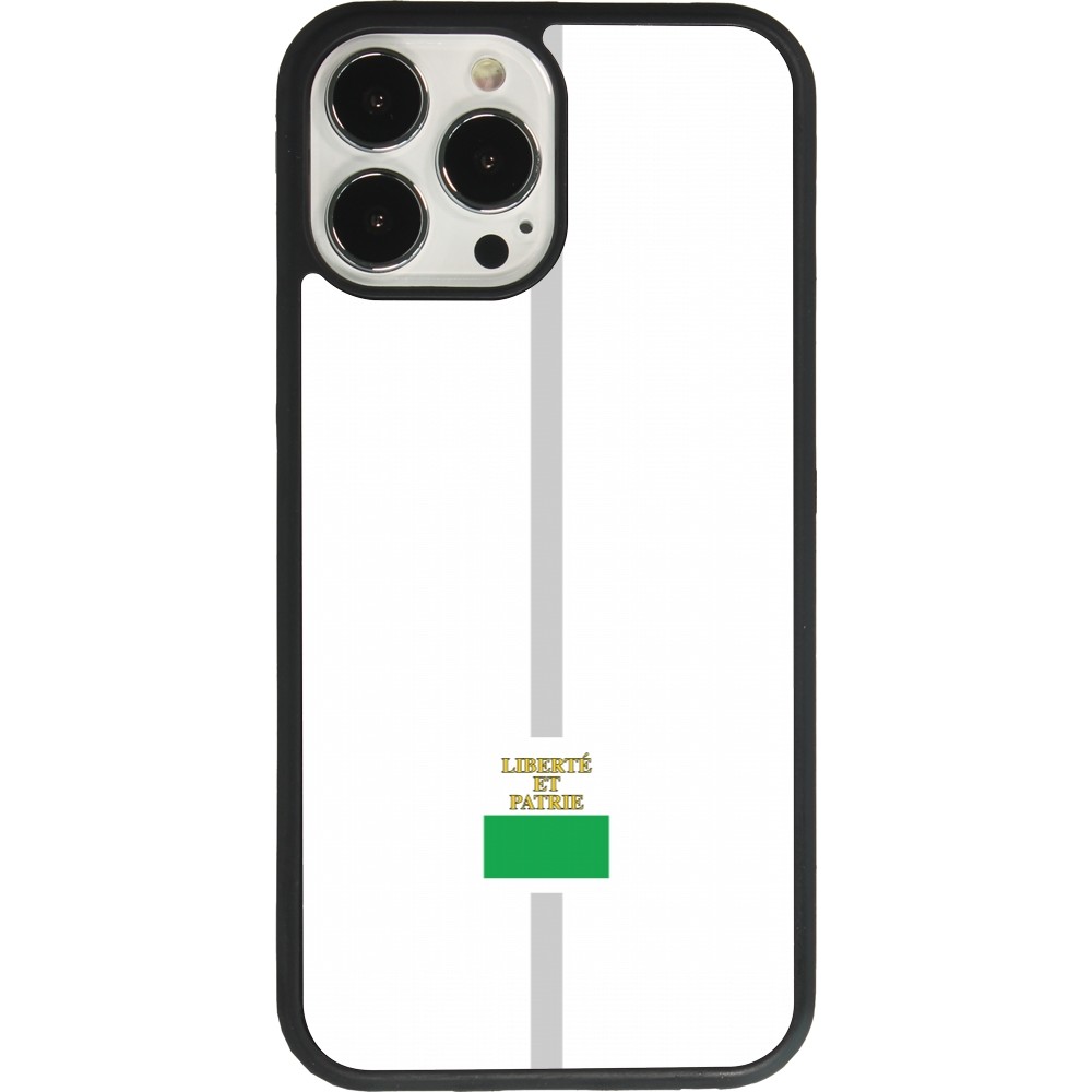 iPhone 13 Pro Max Case Hülle - Silikon schwarz Kanton VD weiss
