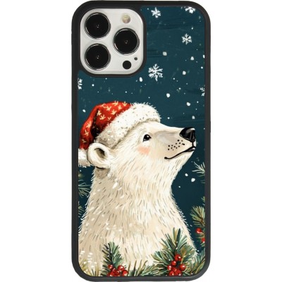 iPhone 13 Pro Max Case Hülle - Silikon schwarz Christmas 25 Bear